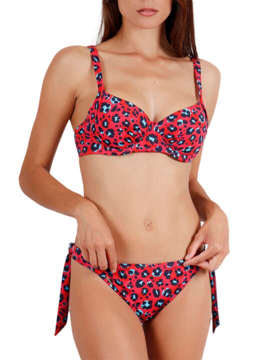 15209AD Ensemble 2 pièces bikini armaturé Hot Skin rouge Admas Rouge face
