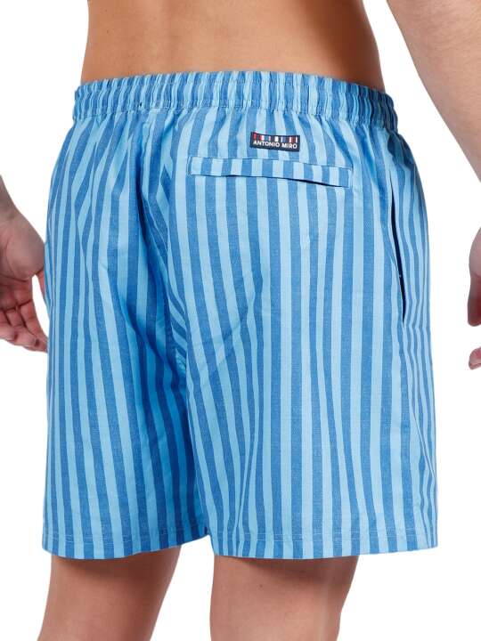 16215AD Swim shorts Stripes Antonio Miro blue Admas Blue face