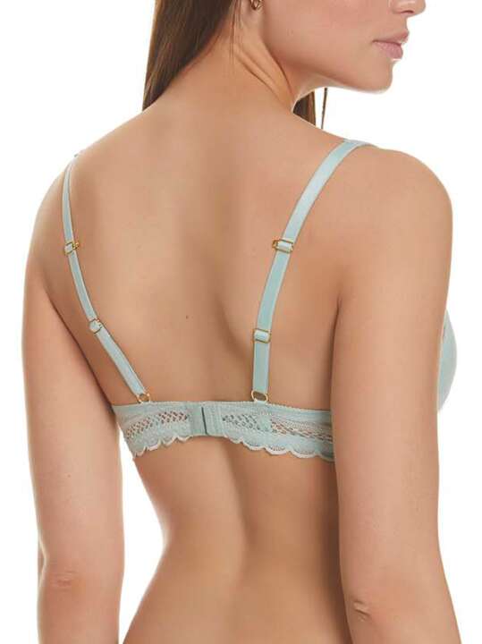 20815SE Soutien-gorge triangle plongeant Mia Selmark Vert face