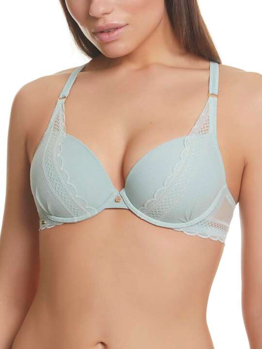 20815SE Soutien-gorge triangle plongeant Mia Selmark Vert face