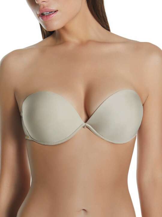 10549SE Soutien-gorge bandeau double push-up armature unique Etna Selmark Peau face