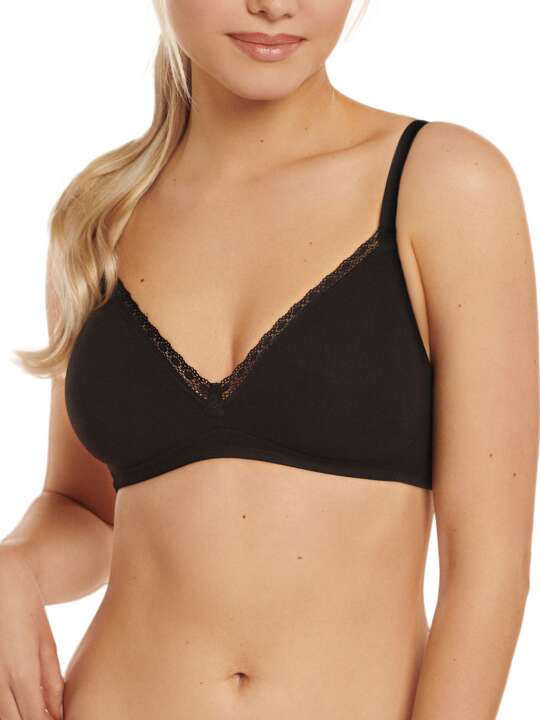 20282LI Soutien-gorge sans armatures Ines Lisca Noir face