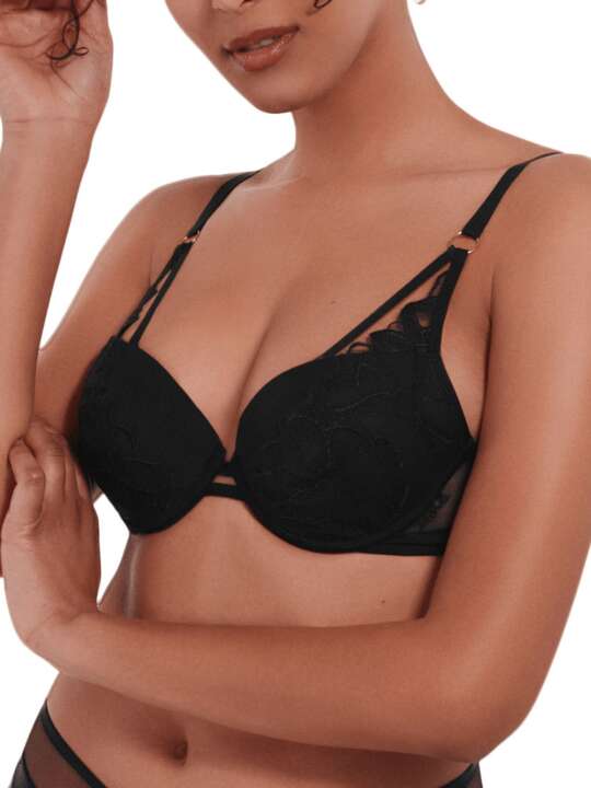 10315LI Soutien-gorge push-up Sapphire Lisca Noir face