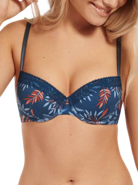 60479LI Soutien-gorge préformé Mellow Lisca Cheek Bleu face