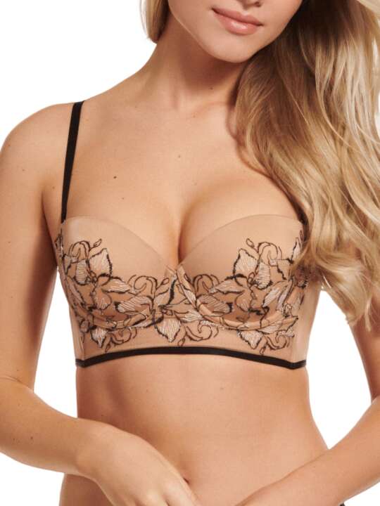 10323LI Soutien-gorge bustier balconnet push-up Ruby Lisca Peau face