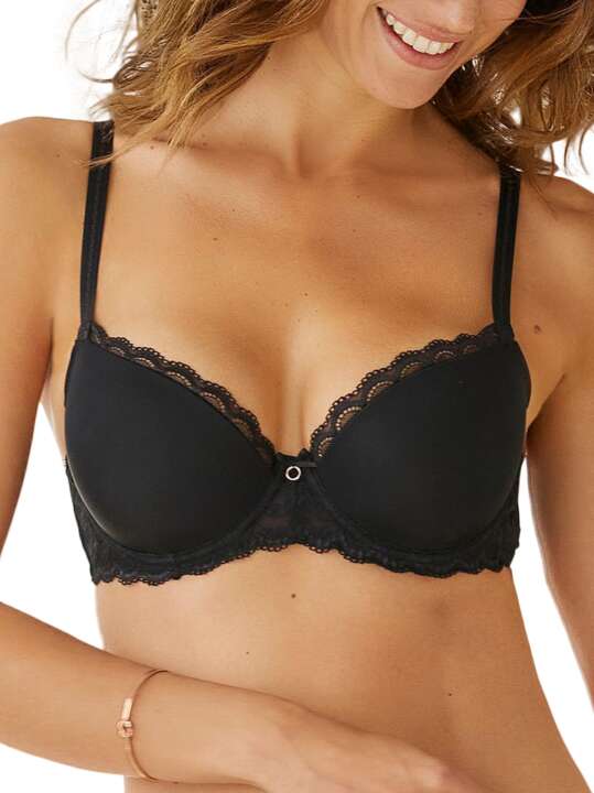 ZA505FB Soutien-gorge préformé Evita Lascana Noir face