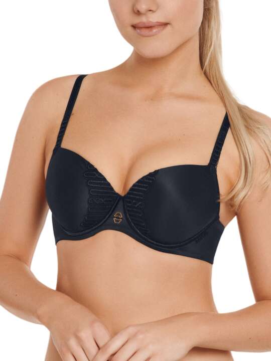 20291LI Soutien-gorge préformé Ivonne bonnets B à E Lisca Gris Foncé face