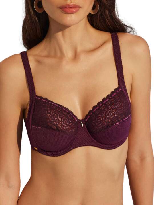 50812SE Soutien-gorge emboîtant confort Flavia Selmark Prune face