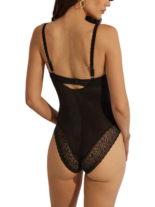 50857SE Body préformé shapewear Flavia Selmark Noir face