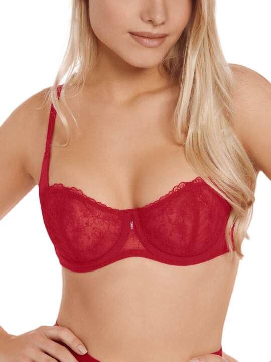 20257LI Soutien-gorge armaturé Gemma Lisca Rouge face