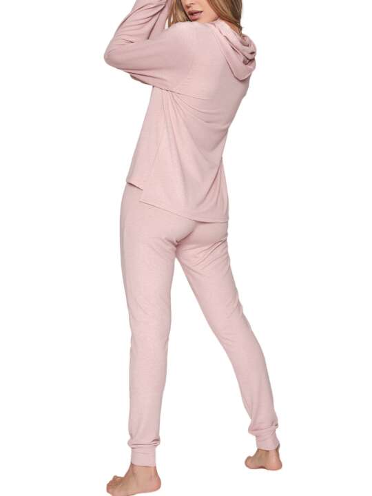 55824AD Pyjama tenue d'intérieur pantalon sweat capuche Make It Happen Admas Rose face