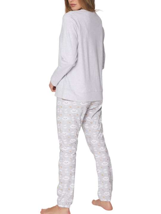 55826AD Pyjama tenue d'intérieur pantalon top Dreaming Wonderful Admas Gris face