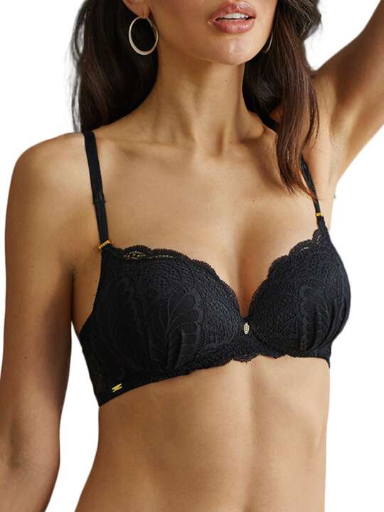 60827SE Soutien-gorge préformé sans armatures Giorgia Selmark Noir face