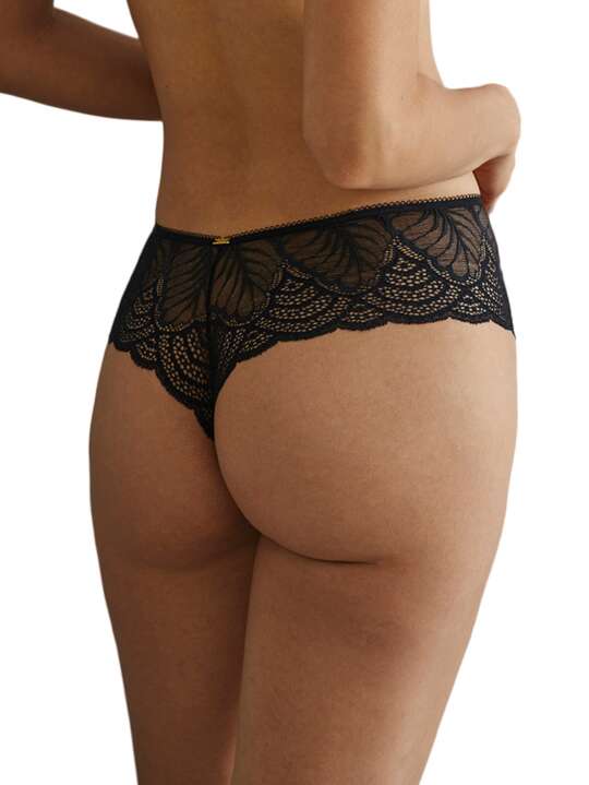 60806SE Shorty string Giorgia Selmark Noir face