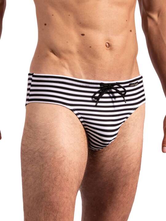 108921O Bathing suit BLU2153 Olaf Benz Black/white face