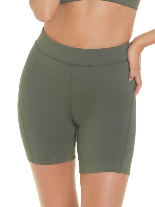 ST373SE Short de sport Tech ST3 Selmark Kaki face
