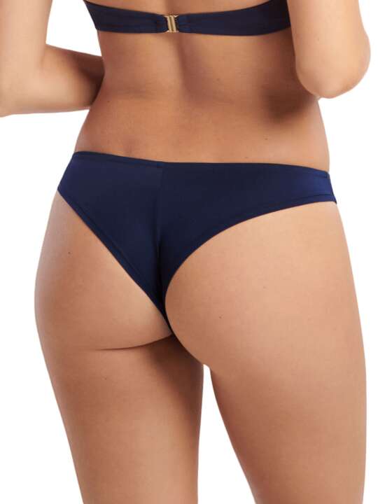 41525LI Bas maillot slip de bain brésilien taille basse Okinawa Lisca Bleu face