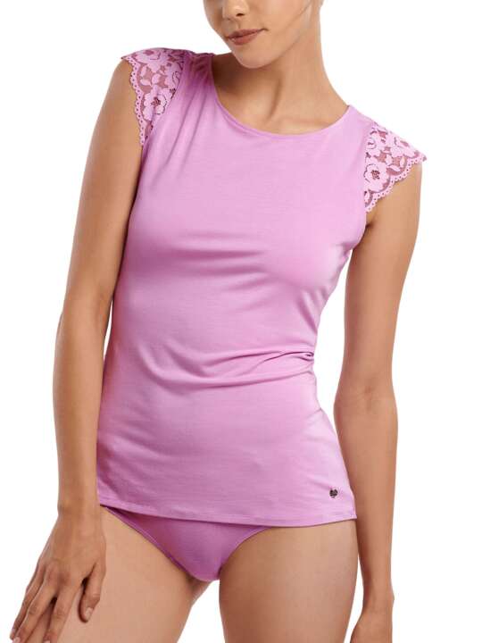 63446LI Short sleeve top Retromania Lisca Cheek Pink face