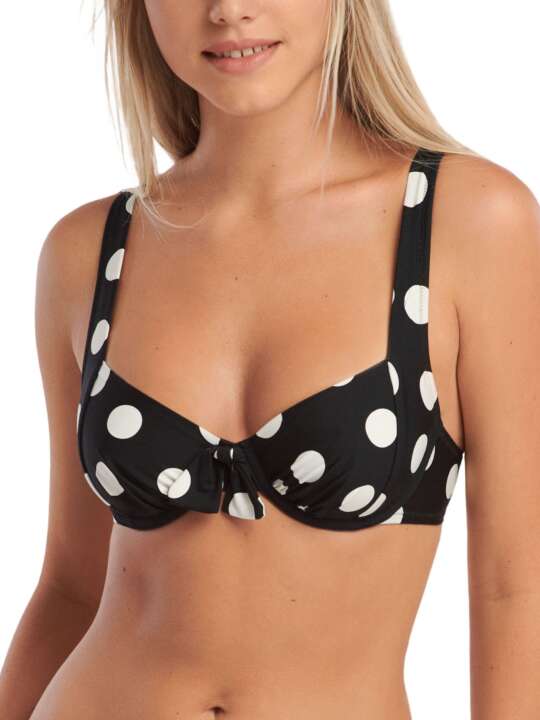 40602LI Haut maillot de bain armaturé La Paz Lisca Noir face