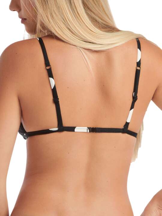 40604LI Haut maillot de bain triangle sans armatures La Paz Lisca Noir face