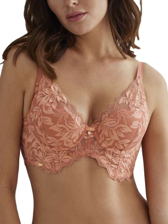 30915SE Soutien-gorge triangle plongeant Filipa Selmark Corail face