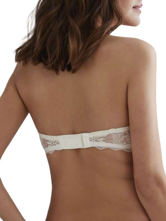 30926SE Soutien-gorge bandeau push-up Filipa Mariage Selmark Ivoire face