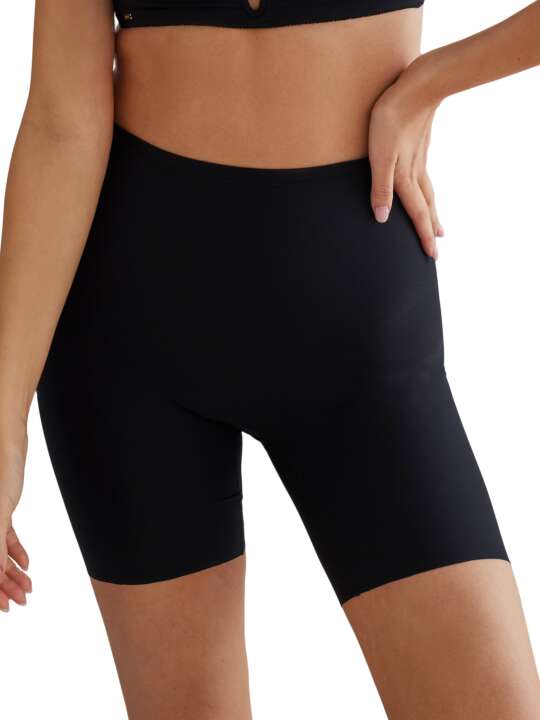 10805SE High waist shorts Curves Selmark Black face