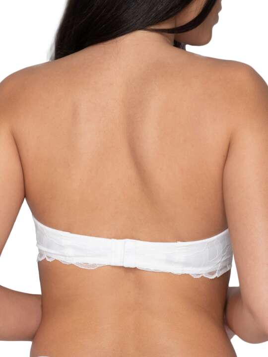 14239-40 Soutien-gorge bandeau préformé Melody Mariage Luna Ivoire face