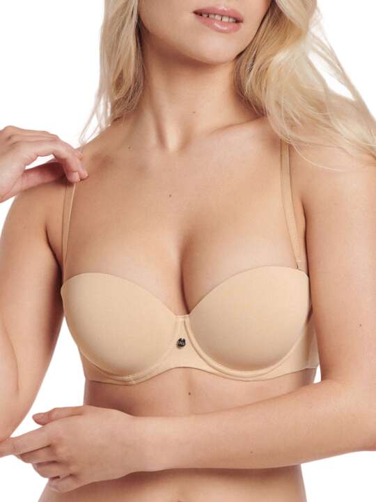 20298LI Soutien-gorge balconnet préformé multipositions Bella Lisca Peau face