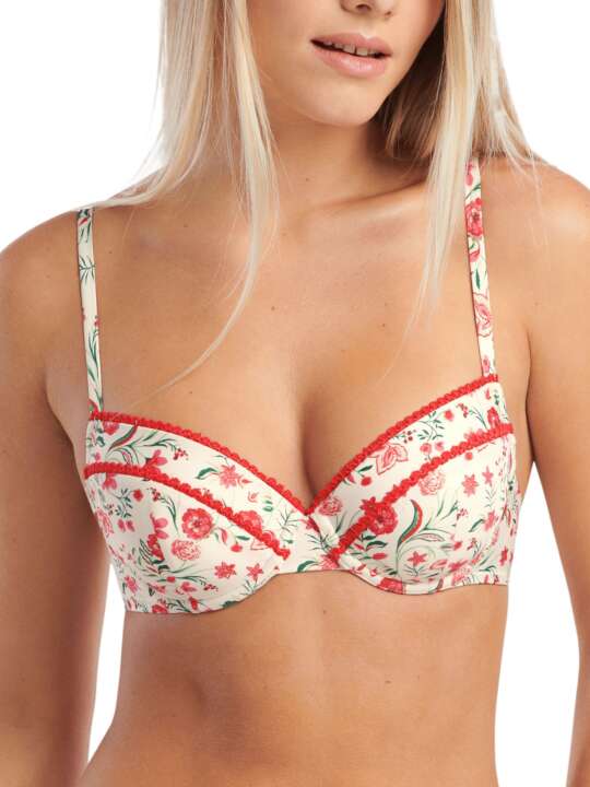 40587LI Haut maillot de bain préformé Java Lisca Ivoire face