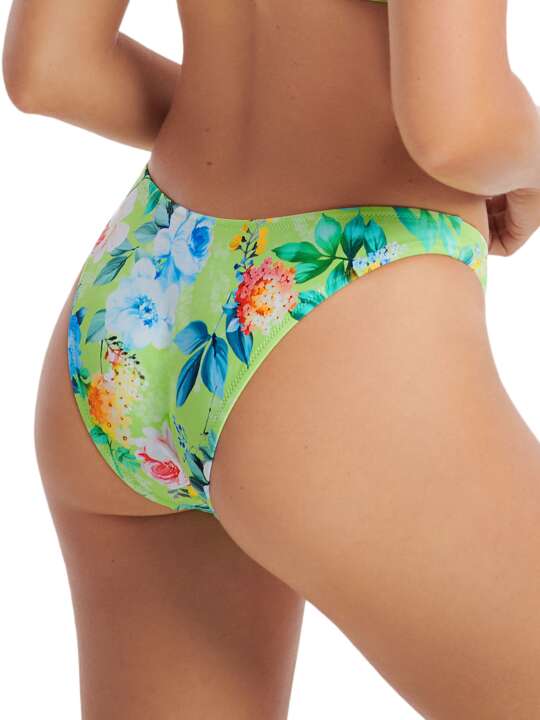 41550LI Bas maillot slip de bain échancré taille basse Manila Lisca Vert face