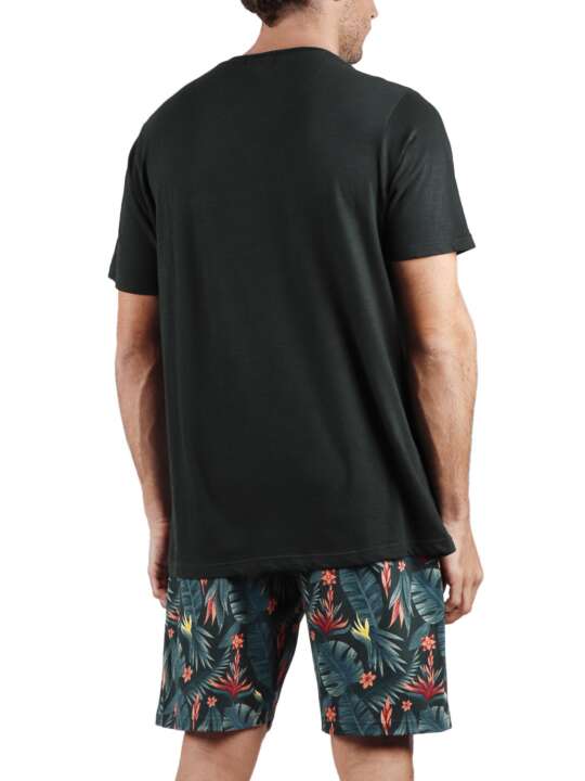 55251AD Pyjama short t-shirt Tapeta Tucan Antonio Miro Admas Imprimé face