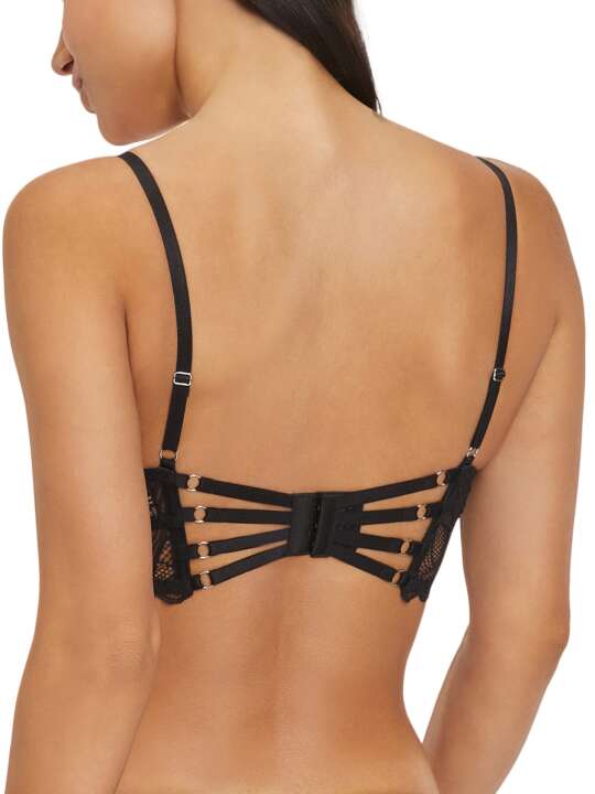 PBT4233 Soutien-gorge bustier push-up Alicia Lascana Noir face