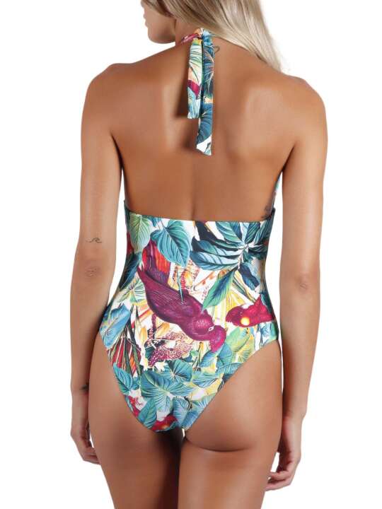 11332AD Maillot de bain 1 pièce dos nu préformé Tropical Admas Imprimé face