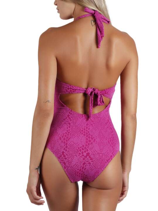 11305AD Maillot de bain 1 pièce dos nu préformé Love Skin Admas Fuchsia face