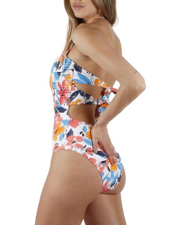 11328AD Maillot de bain 1 pièce bustier Summer Memoirs Admas Imprimé face