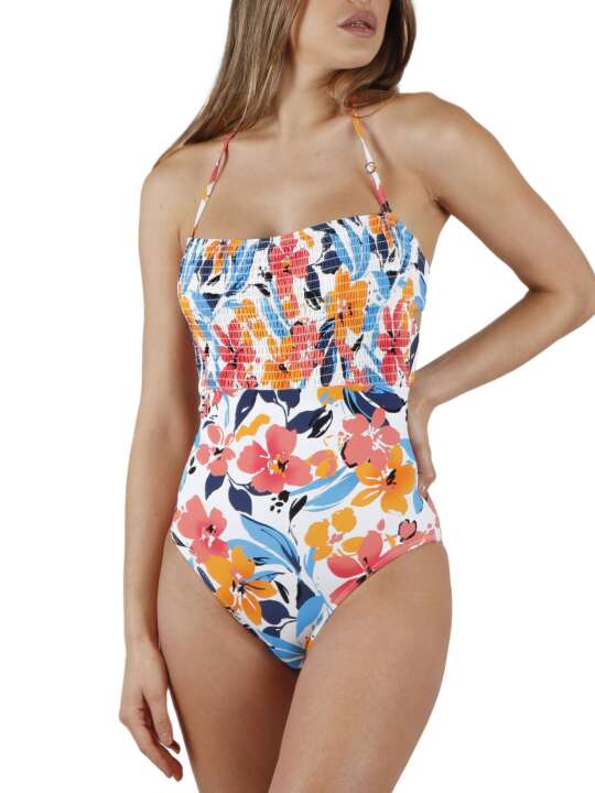 11328AD Maillot de bain 1 pièce bustier Summer Memoirs Admas Imprimé face