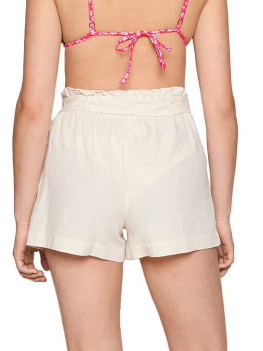 PA4387L Short ceinturé Summer Kapsel Lascana Beige face