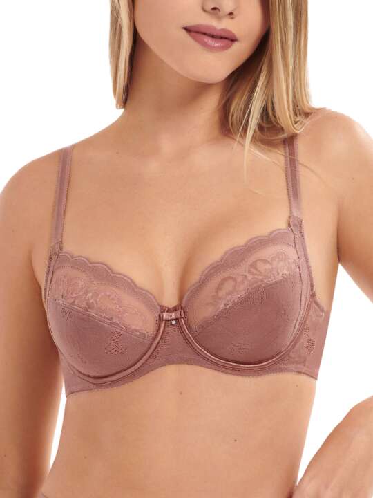 20226LI Soutien-gorge armaturé Evelyn Lisca - bonnets B à E Beige face