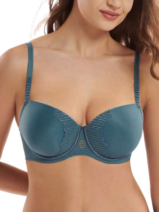 20292LI Soutien-gorge préformé Ivonne bonnets F à H Lisca Vert face