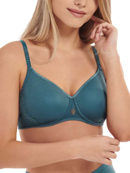 20293LI Soutien-gorge préformé sans armatures Ivonne bonnets B à E Lisca Vert face