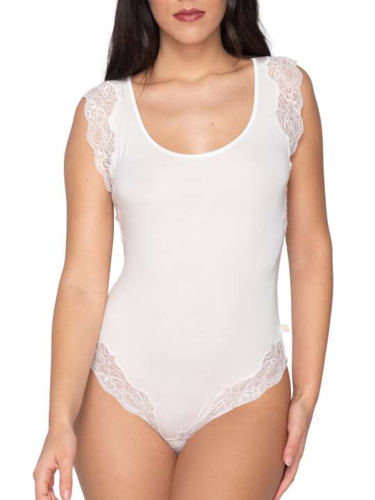 84503LU Body sans manches Micro Touch Luna Splendida Ivoire face