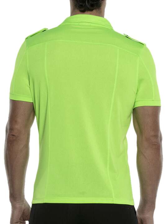 9610COD Chemise manches courtes Vivid Code22 Vert face