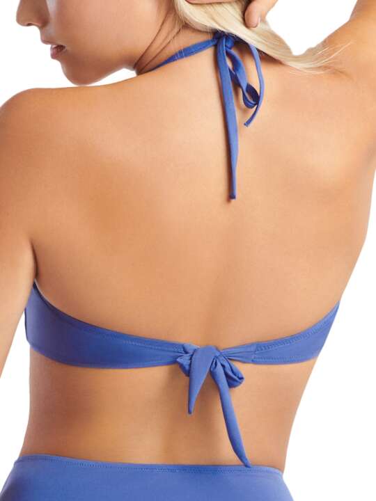 40620LI Haut maillot de bain bandeau sans armatures Kenya Lisca Bleu face