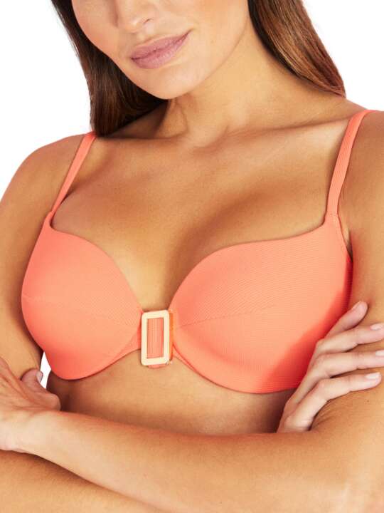 BF217SE Multi-position underwired swimming costume top Miami Selmark Mare Coral face