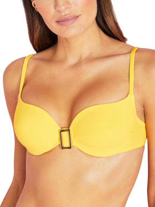 BF217SE Haut maillot de bain armaturé multipositions Miami Selmark Mare Jaune face