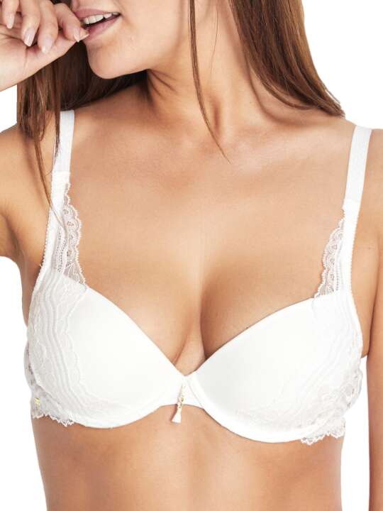 20915SE Plunging triangle bra Ludovica Mariage Selmark Ivory face