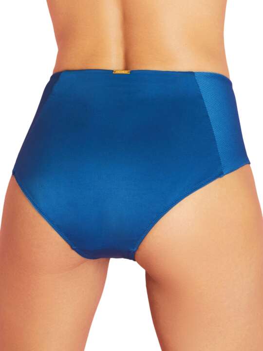 BF003SE Bas maillot de bain slip taille haute Maldives Selmark Mare Bleu face