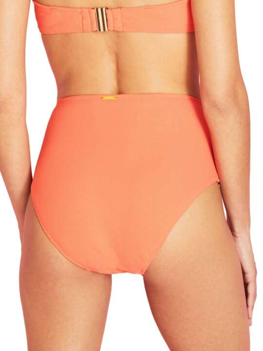 BF203SE Bas maillot de bain slip taille haute Miami Selmark Mare Corail face