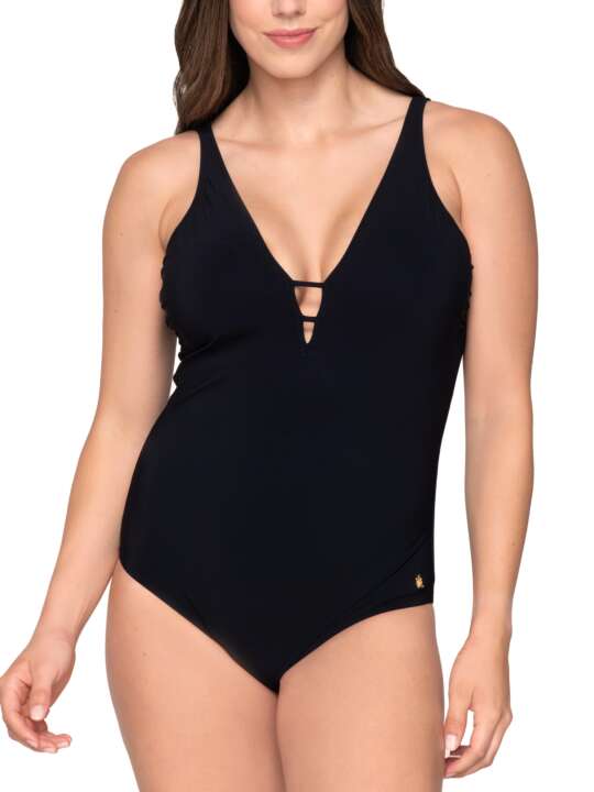 91942LU 1-piece swimming costume Blue Sense Luna Splendida Black face